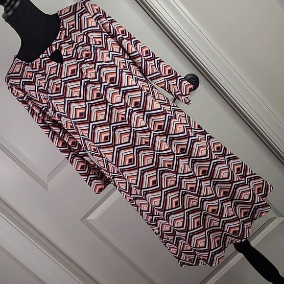 Notations Geometric Print Mini Dress - Picture 1 of 16